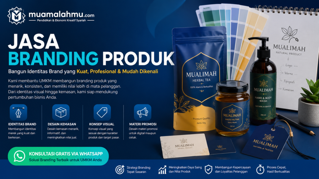 Jasa branding produk profesional untuk UMKM MuamalahMu